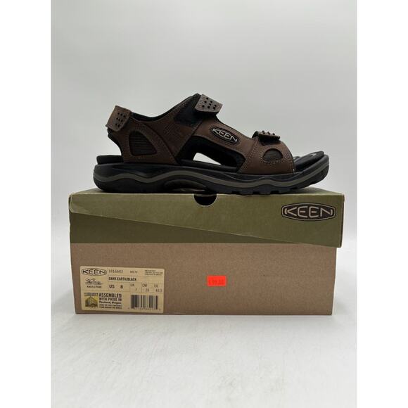 KEEN Rialto 3 Point DARK EARTH 1016643 Men's NEW Sandals Brown US Size 8 NIB - Picture 11 of 11